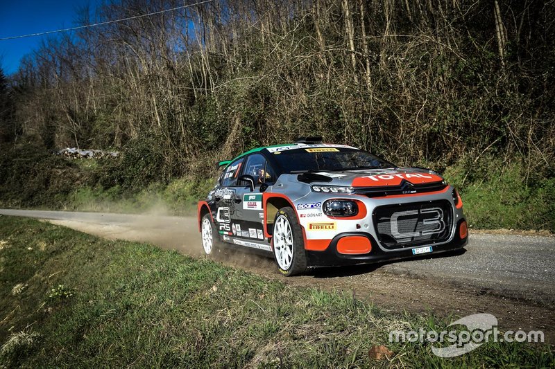 Luca Rossetti, Eleonora Mori, Citroen C3 R5 #7, FPF Sport