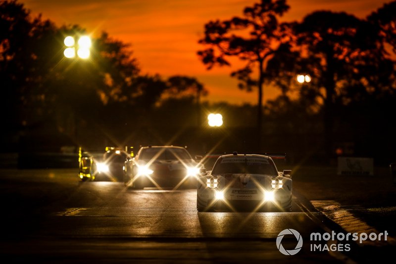 #911 Porsche GT Team Porsche 911 RSR, GTLM: Patrick Pilet, Nick Tandy, Frederic Makowiecki, #25 BMW Team RLL BMW M8 GTE, GTLM: Tom Blomqvist, Connor De Phillippi, Colton Herta