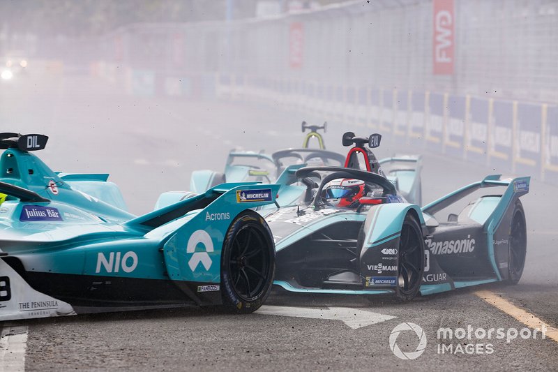 Mitch Evans, Panasonic Jaguar Racing, Jaguar I-Type 3, Tom Dillmann, NIO Formula E Team, NIO Sport 004
