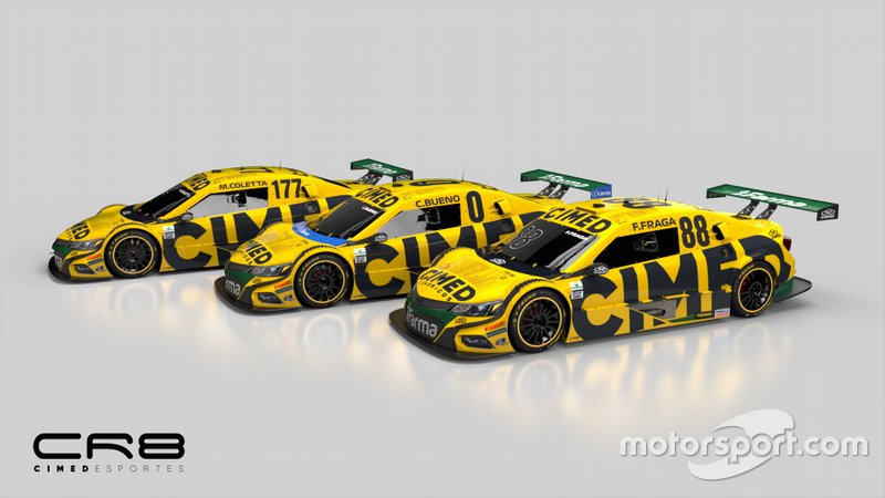 Cimed Racing - Cacá Bueno (0) e Felipe Fraga (88) / Crown Racing - Marcel Coletta (177)