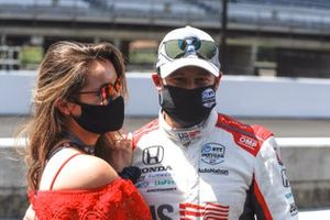 Marco Andretti, Andretti Herta with Marco & Curb-Agajanian Honda celebrates winning the NTT P1 Pole Award