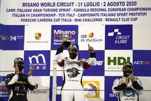 Podio: Gianmarco Quaresmini, Tsunami RT, Stefano Monaco, Dinamic Motorsport e Simone Iaquinta, Ghinzani Arco Motorsport