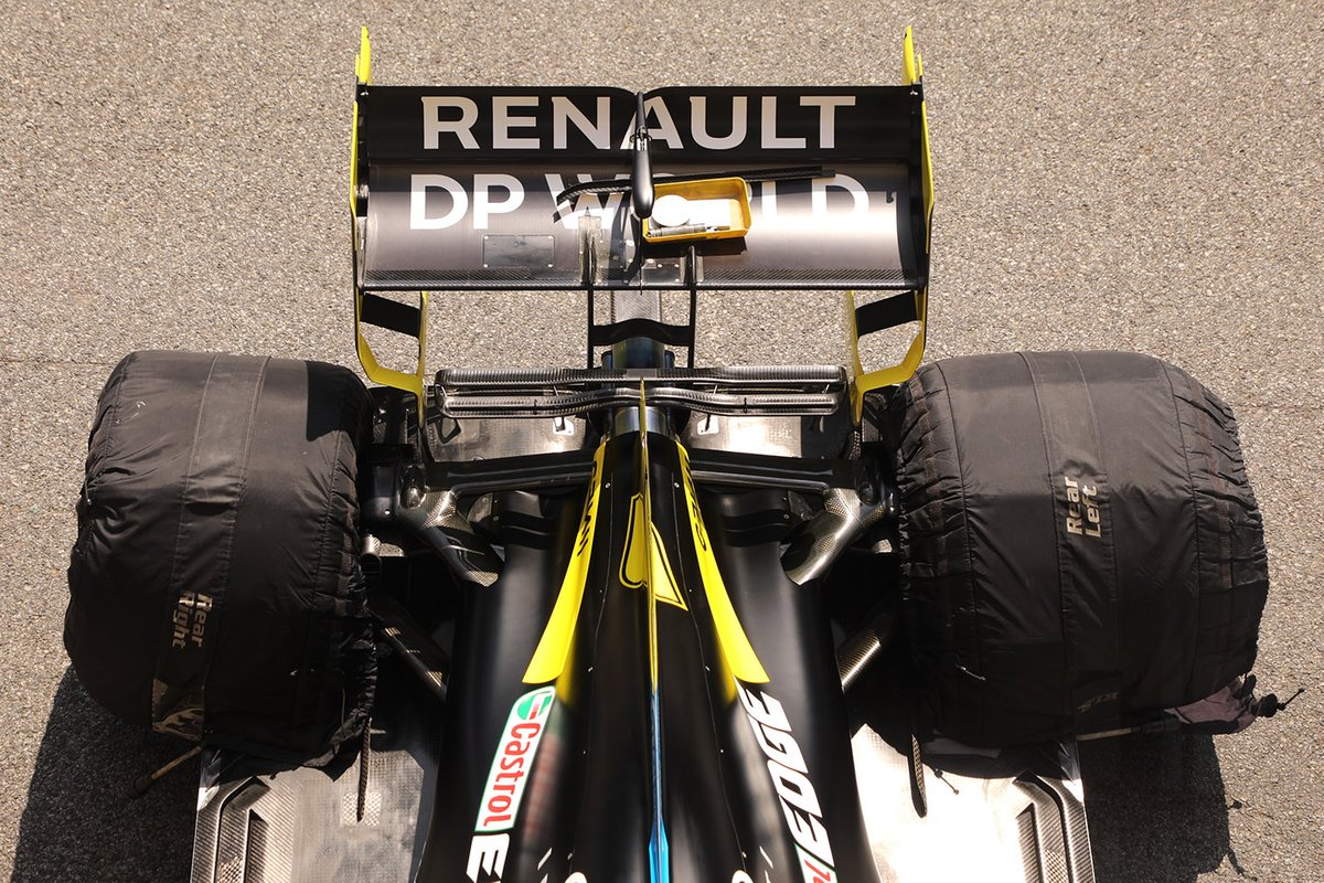 Detalle del alerón trasero del Renault F1 Team R.S.20