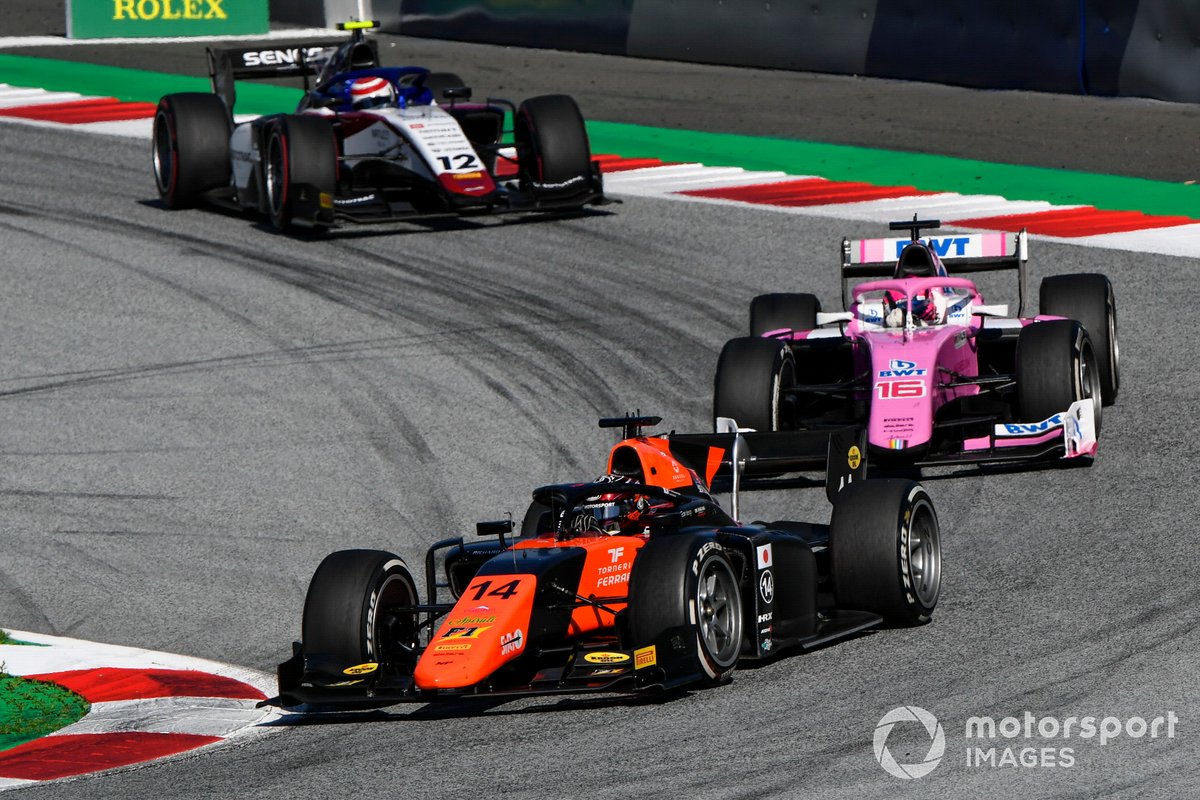 Nobuharu Matsushita, MP Motorsport, precede Artem Markelov, BWT HWA Racelab, e Pedro Piquet, Charouz Racing System