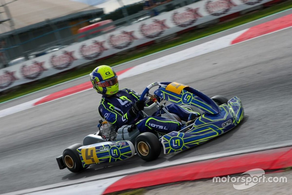 Lando Norris all'Adria Karting Raceway
