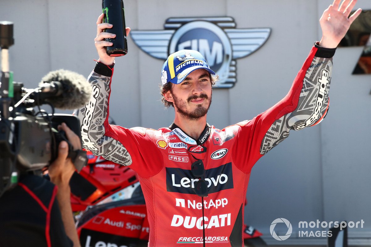 Il vincitore della gara Francesco Bagnaia, Ducati Team