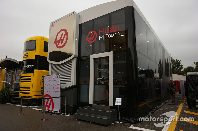 Haas F1 Team motorhome