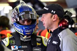 Jimmie Johnson, Hendrick Motorsports Chevrolet, Chad Knaus, crew chief of Jimmie Johnson, Hendrick Motorsports Chevrolet