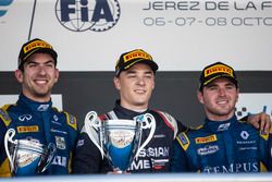 Podium: Nicholas Latifi, DAMS, Artem Markelov, RUSSIAN TIME, Oliver Rowland, DAMS