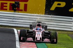 Sergio Perez, Sahara Force India VJM10 sparks