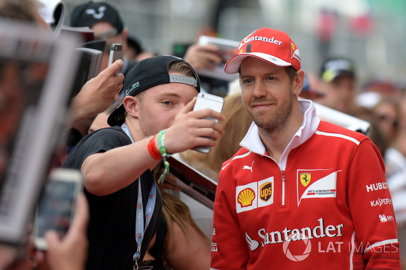 Sebastian Vettel, Ferrari meets the fans at the autograph session