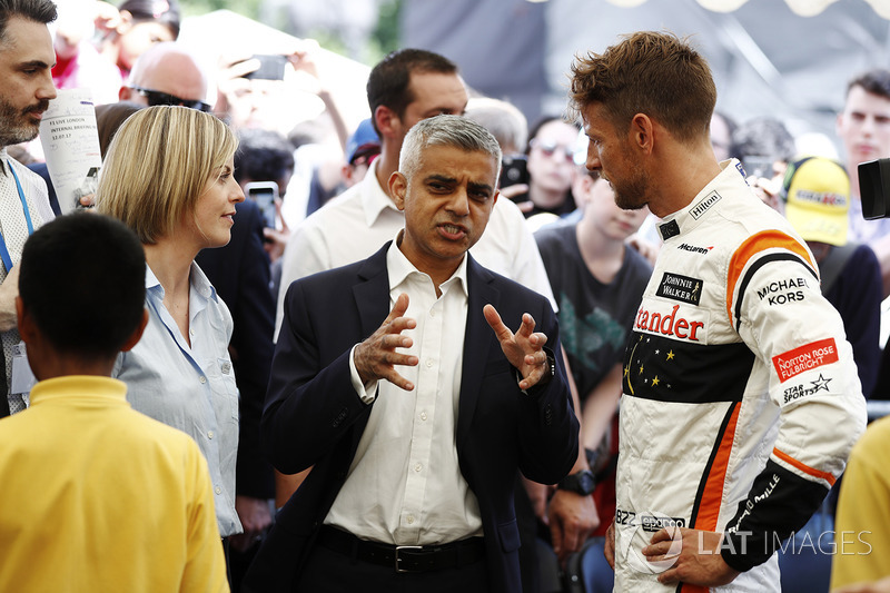 Susie Wolff, Channel 4 F1, Sadiq Khan, Wali kota London, Jenson Button, McLaren