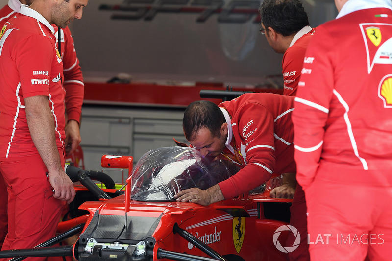 Ferrari SF70H with cockpit shield
