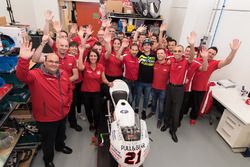 Francesco Bagnaia with the Mahindra Racing team