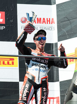 Podium : le troisième, Marco Melandri, Ducati Team