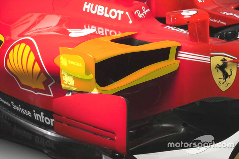 Ferrari SF70H: Seitenkasten