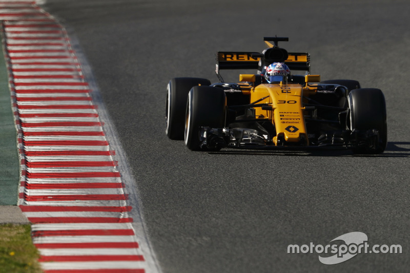 6: Jolyon Palmer, Renault RS17, 1:21.396, softs, day 3 (143 laps)