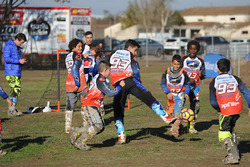 Marc Marquez con los participantes