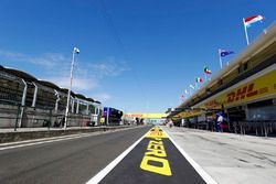 Pirelli branding in a scenic view of the Hungaroring