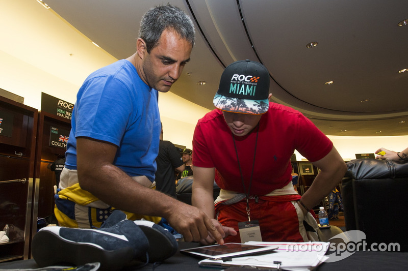 Juan Pablo Montoya and Gabby Chaves