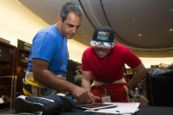 Juan Pablo Montoya and Gabby Chaves