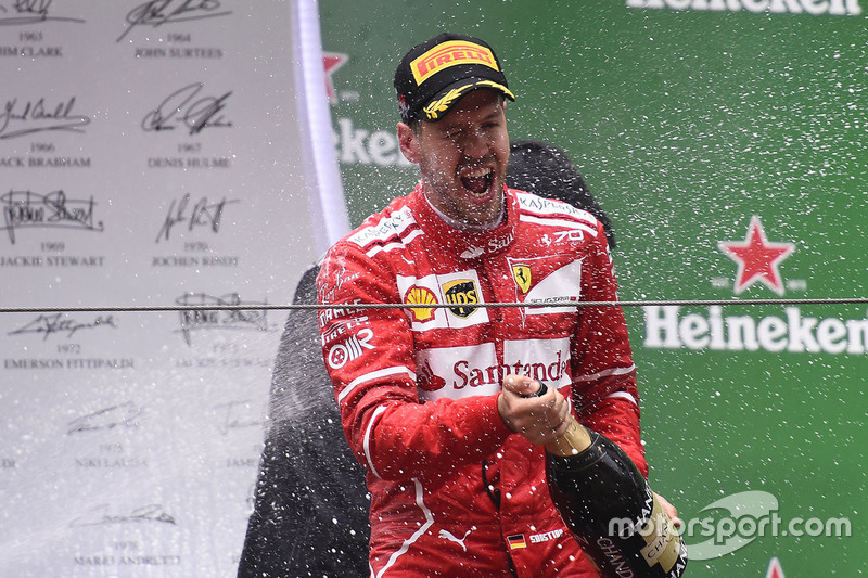 Podium: 2. Sebastian Vettel, Ferrari