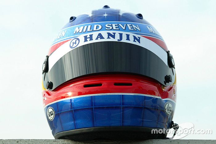 Casco de Fernando Alonso en 2003