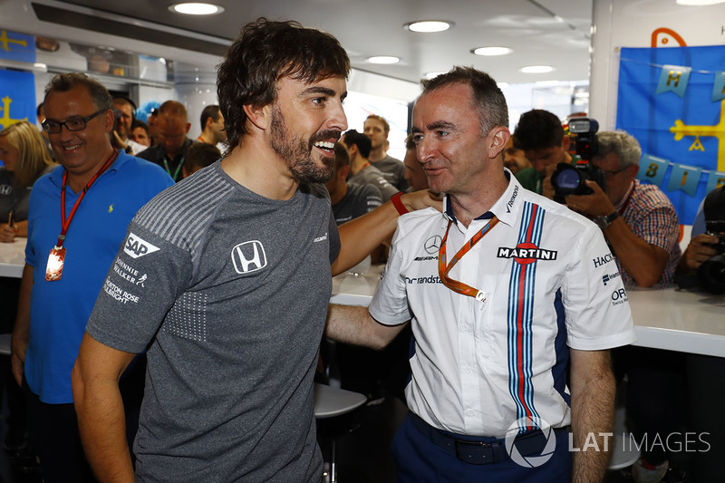 Fernando Alonso, McLaren, celebra su cumpleaños, Paddy Lowe, director técnico de Williams fórmula 1