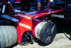 The contraversial Brabham Alfa Fan car made its debut in Anderstorp and was subsequently banned afte