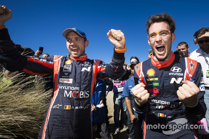3. Winners Thierry Neuville, Nicolas Gilsoul, Hyundai i20 WRC, Hyundai Motorsport