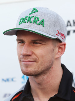 Nico Hulkenberg, Sahara Force India F1 with the media