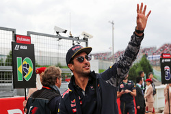 Daniel Ricciardo, Red Bull Racing nella sfilata dei piloti