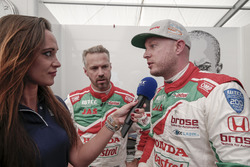 Rob Huff, Honda Racing Team JAS, Honda Civic WTCC and Tiago Monteiro, Honda Racing Team JAS, Honda Civic WTCC