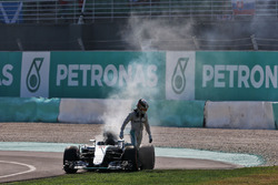 Lewis Hamilton, Mercedes AMG F1, W07 Hybrid, Motorschaden