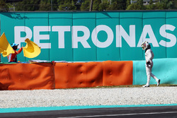 Lewis Hamilton, Mercedes AMG F1 retired from the race with a blown engine