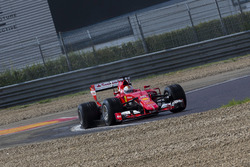 Sebastian Vettel, Ferrari tests the 2017 spec Pirelli