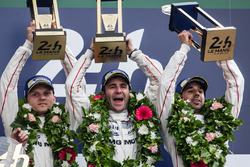 LMP1 podium: class and overal winners #2 Porsche Team Porsche 919 Hybrid: Romain Dumas, Neel Jani, Marc Lieb