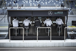 Mercedes AMG F1 Team pit gantry