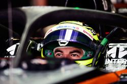 Sergio Pérez, Sahara Force India F1 VJM09 con la cubierta de la cabina Halo