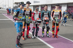 Franco Morbidelli, EG 0,0 Marc VDS, Kalex; Luca Marini, Athina Forward Racing, Kalex Alessandro Tonucci, Tasca Racing Scuderia Moto2, Kalex; Simone Corsi, Speed Up Racing, Speed Up; Lorenzo Baldassarri, Athina Forward Racing, Kalex
