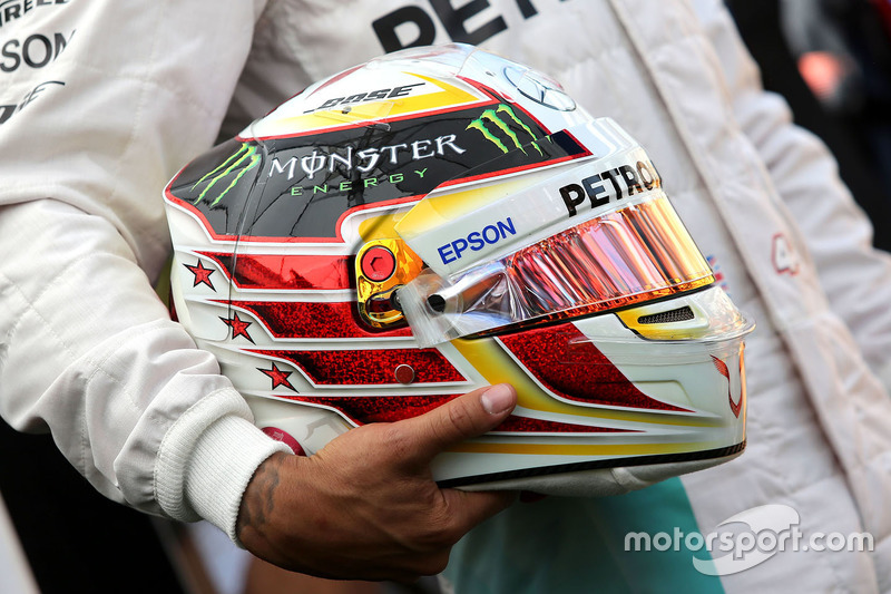 Helmet of Lewis Hamilton, Mercedes AMG F1 Team