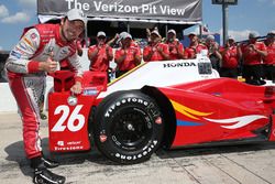 Ganador de la pole Carlos Muñoz, Andretti Autosport Honda