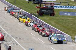 Cars lined up