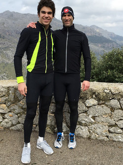 Lance Stroll and David Whiteman in Mallorca