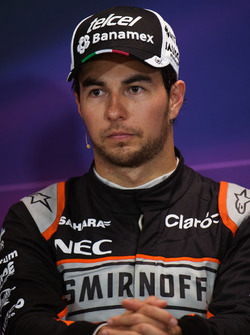 Sergio Perez, Sahara Force India F1 in the FIA Press Conference