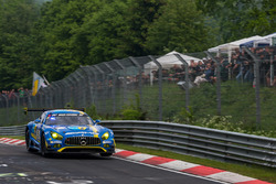 Pole setting #9 AMG-Team Black Falcon, Mercedes-AMG GT3: Hubert Haupt, Yelmer Buurman, Maro Engel, Dirk Müller