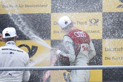 Podio: ganador de la carrera Miguel Molina, Audi Sport Team Abt Sportsline, Audi RS 5 DTM