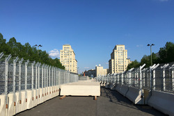 La pista dell'ePrix di Berlino in contruzione