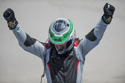 Race winner #911 Precote Herberth Motorsport Porsche 991 GT3 R: Daniel Allemann in parc ferme