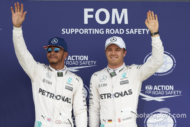 Lewis Hamilton, Mercedes AMG F1 und Nico Rosberg, Mercedes AMG F1